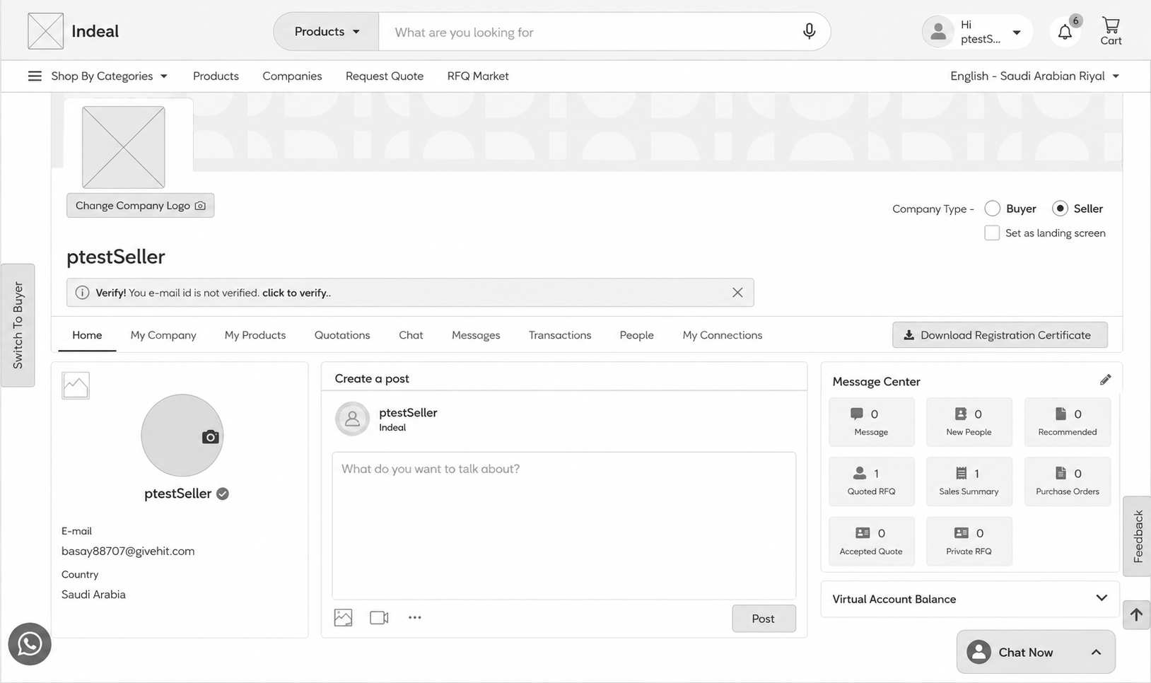 Low fidelity wireframe of the Sales screen