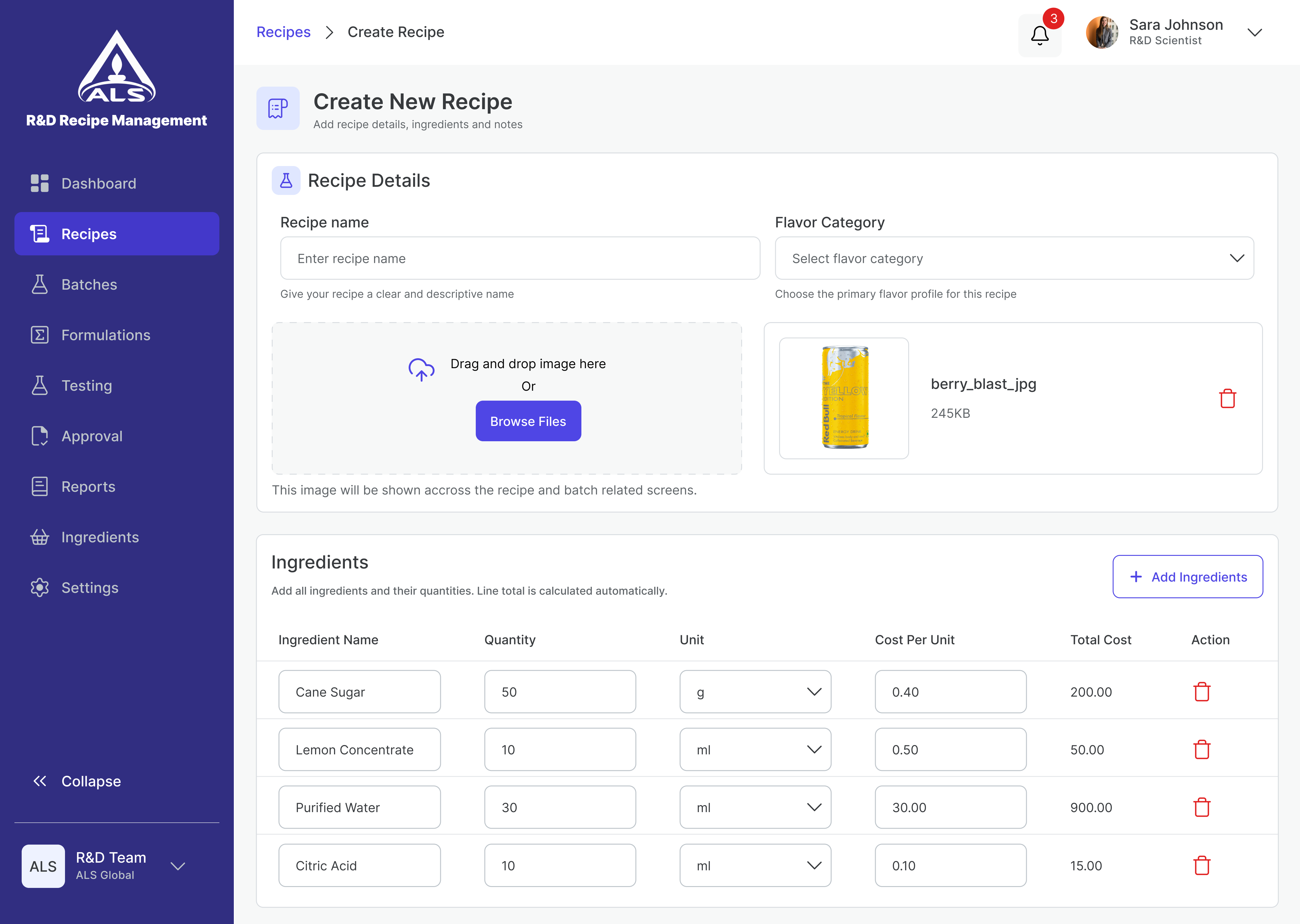 Create Invoice Screen