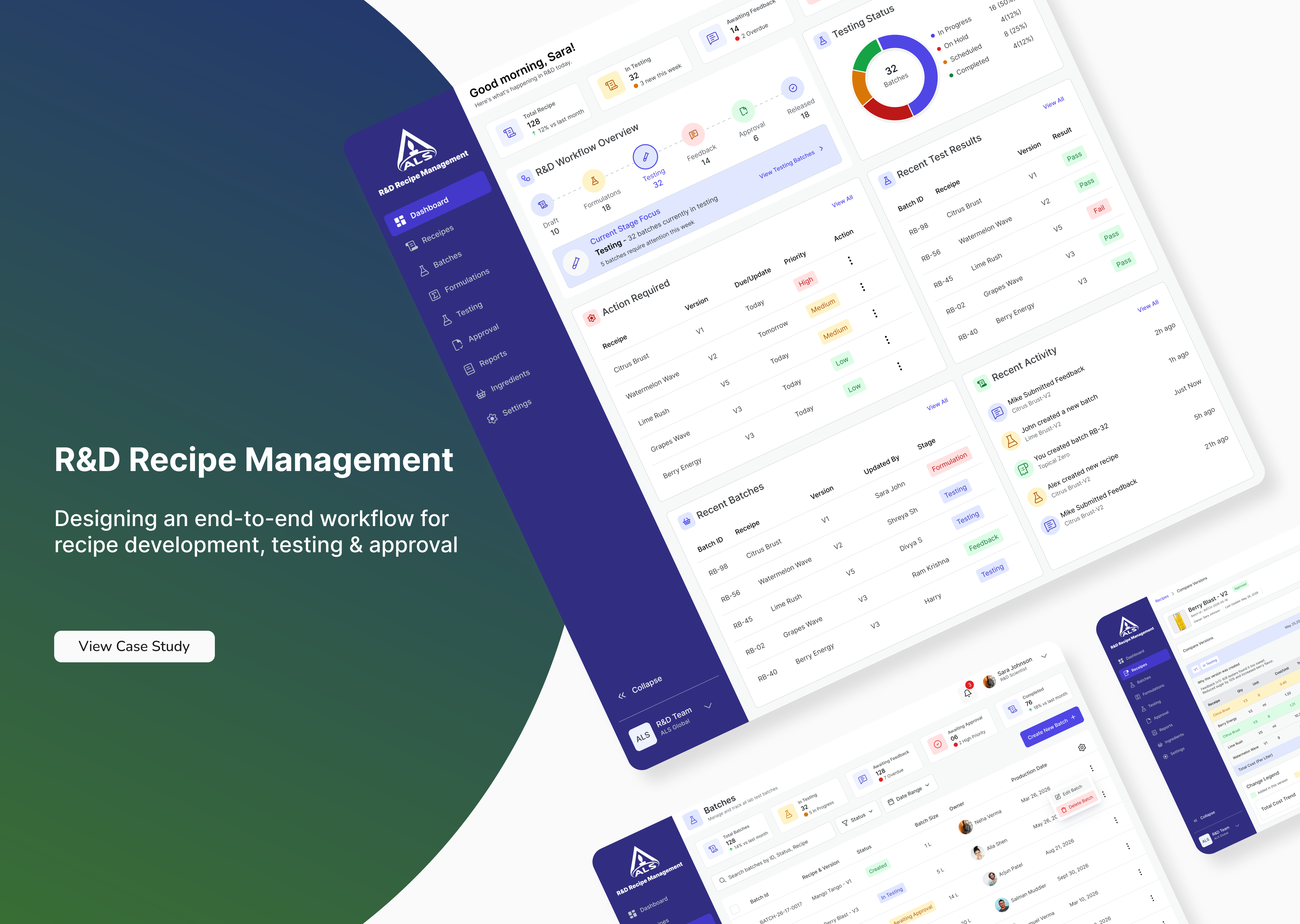R&D Recipe Management Project